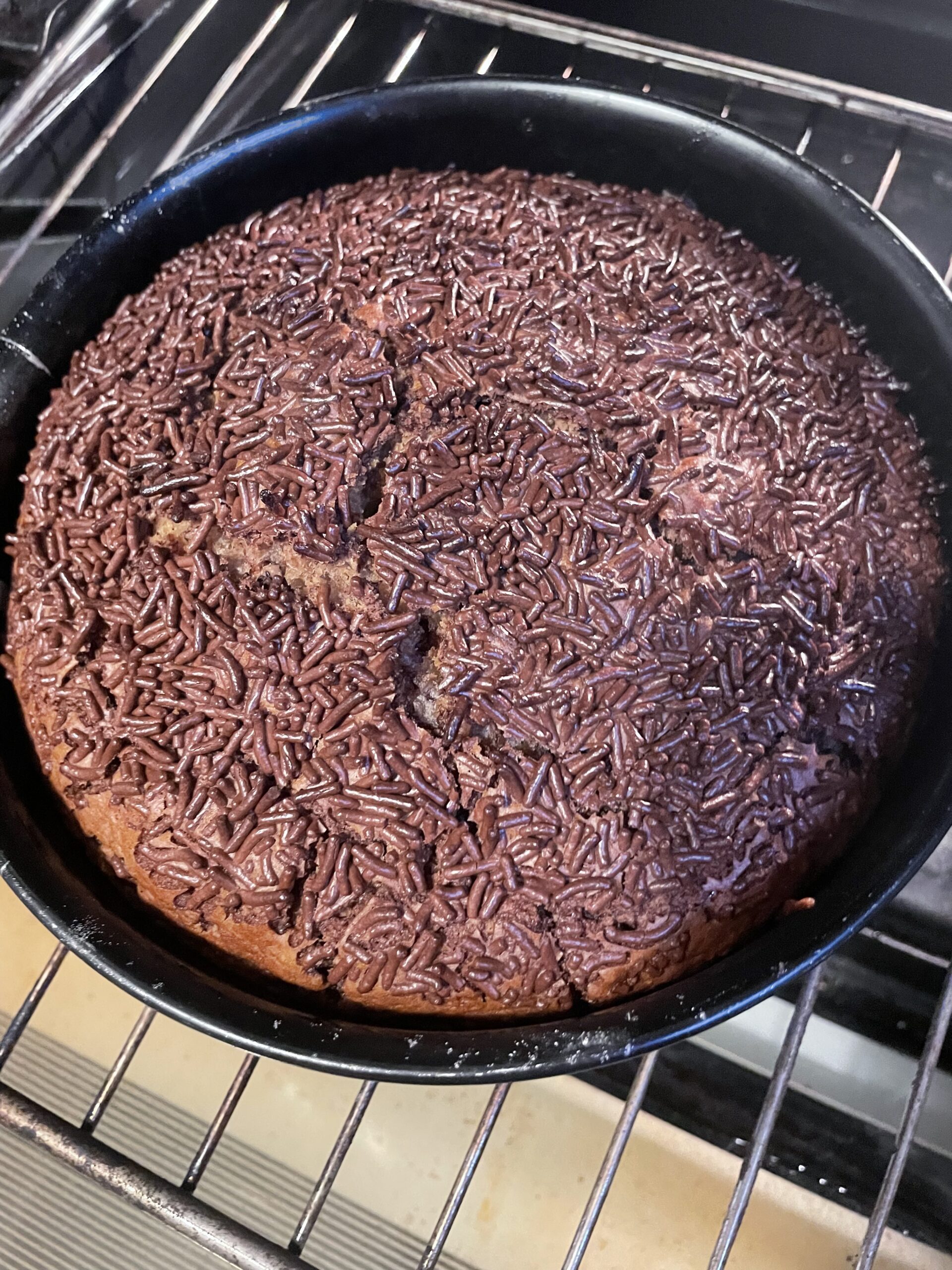 Culinary Triumph: Freshly Baked Sweet Walnut & Old Apple Bread emerges from the oven, nestled in its baking dish. Golden brown and fragrant, it promises warmth and comfort with every slice.