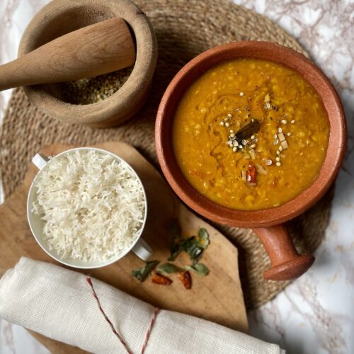 Aromatic and flavorful Everyday Spiced Dal (Pressure Cooker), a South Asian comfort food staple. Vegan and pantry-based, it's perfect for busy evenings. Pairs perfectly with rice or South Asian breads. Includes soaking lentil tips and spice blend variations. Cooked to perfection in a pressure cooker for quick and hands-off preparation.